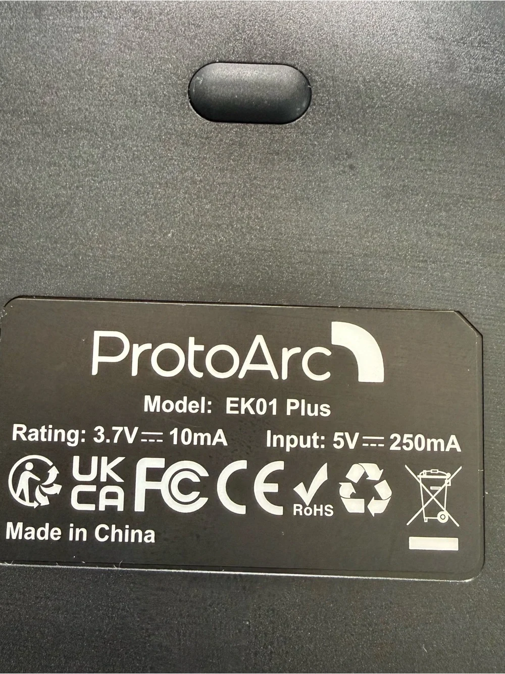 ProtoArc EK01 Plus Dual Mode Ergonomic Keyboard Wireless Bluetooth Backlit